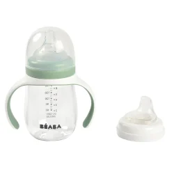 BÉABA Biberons Et Accessoires<Biberon d'apprentissage 2 en 1 - 210ml Vert sauge