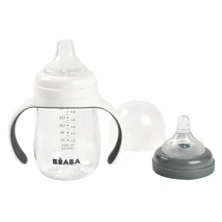 BÉABA Biberons Et Accessoires<Biberon d'apprentissage 2 en 1 210ml Gris minéral