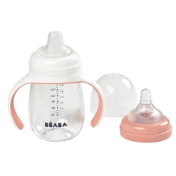 BÉABA Biberons Et Accessoires<Biberon d'apprentissage 2 en 1 - 210ml Vieux rose