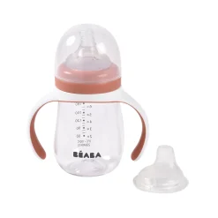 BÉABA Biberons Et Accessoires<Biberon d'apprentissage 2 en 1 - 210ml Terracotta