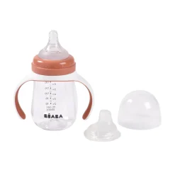BÉABA Biberons Et Accessoires<Biberon d'apprentissage 2 en 1 - 210ml Terracotta
