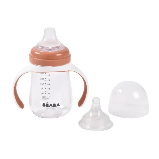 BÉABA Biberons Et Accessoires<Biberon d'apprentissage 2 en 1 - 210ml Terracotta