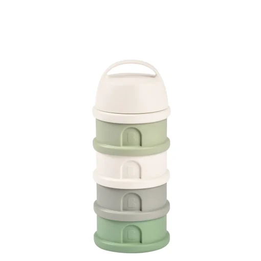BÉABA Doseurs De Lait|Biberons Et Accessoires<Boîte doseuse de lait 4 compartiments empilables Vert sauge