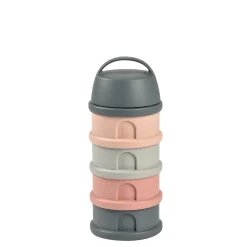 BÉABA Doseurs De Lait|Biberons Et Accessoires<Boîte doseuse de lait 4 compartiments empilables Gris/Rose