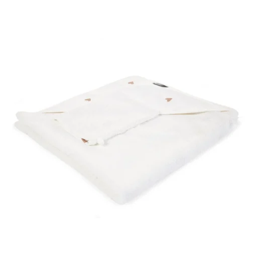 BÉABA Capes De Bain<Cape De Bain + Gant - 80x80 Cm - Jersey - Hearts