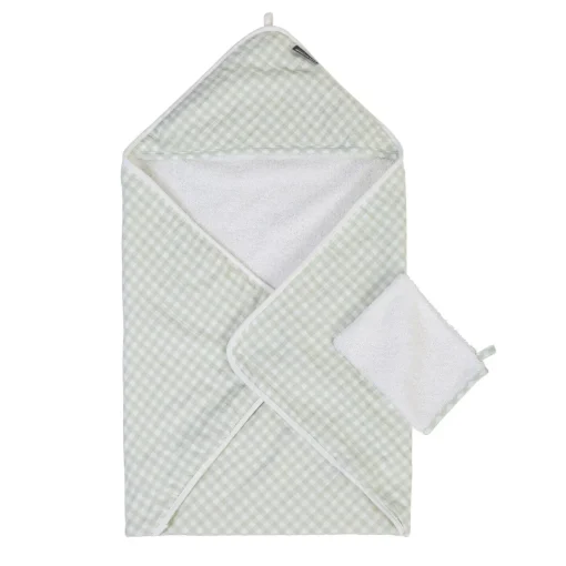 BÉABA Capes De Bain<Cape De Bain + Gant - 80x80 Cm - Jersey - Forêt - Mousseline