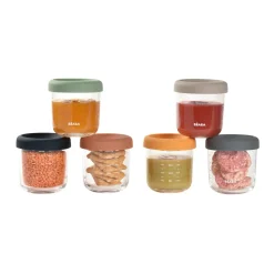 BÉABA Pots De Conservation|Pots De Conservation<Coffret 6 portions verre 250ml Sunrise