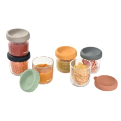 BÉABA Pots De Conservation|Pots De Conservation<Coffret 6 portions verre 250ml Sunrise