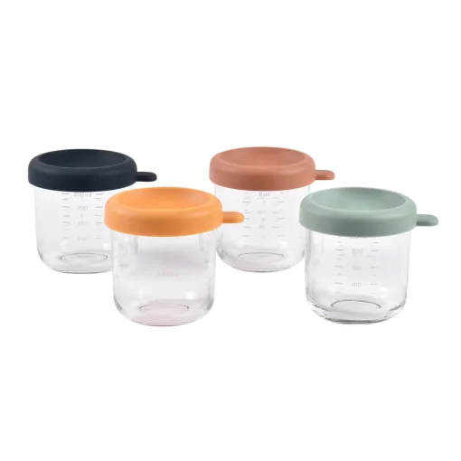 BÉABA Couverts Vaisselle Et Bavoirs<Coffret 4 portions verre 250ml Sunrise