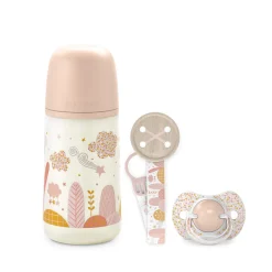 BÉABA Biberons Et Accessoires|Tétines, Sucettes Et Accessoires<Coffret biberon + sucette + attache-sucette Dreams 0-6 mois
