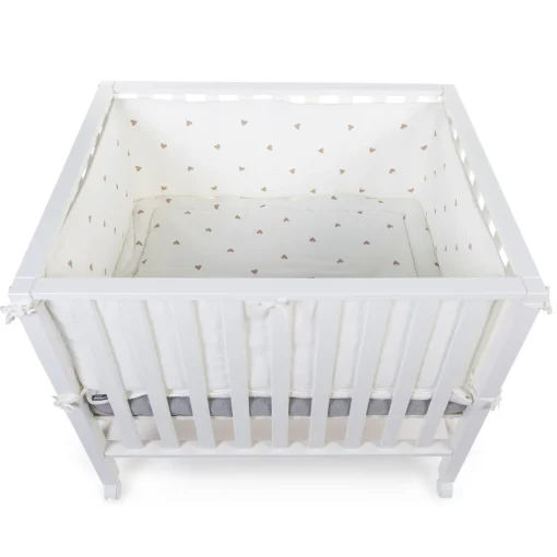 BÉABA Parcs Bébé Et Accessoires<Contour De Parc - 35x340 Cm - Jersey + Mousseline - Hearts