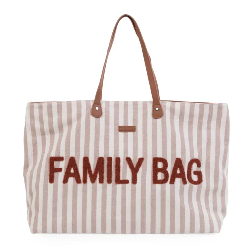 BÉABA Sacs De Voyage|Sacs À Langer<Family Bag Sac à Langer - Rayures - Nude/Terracotta