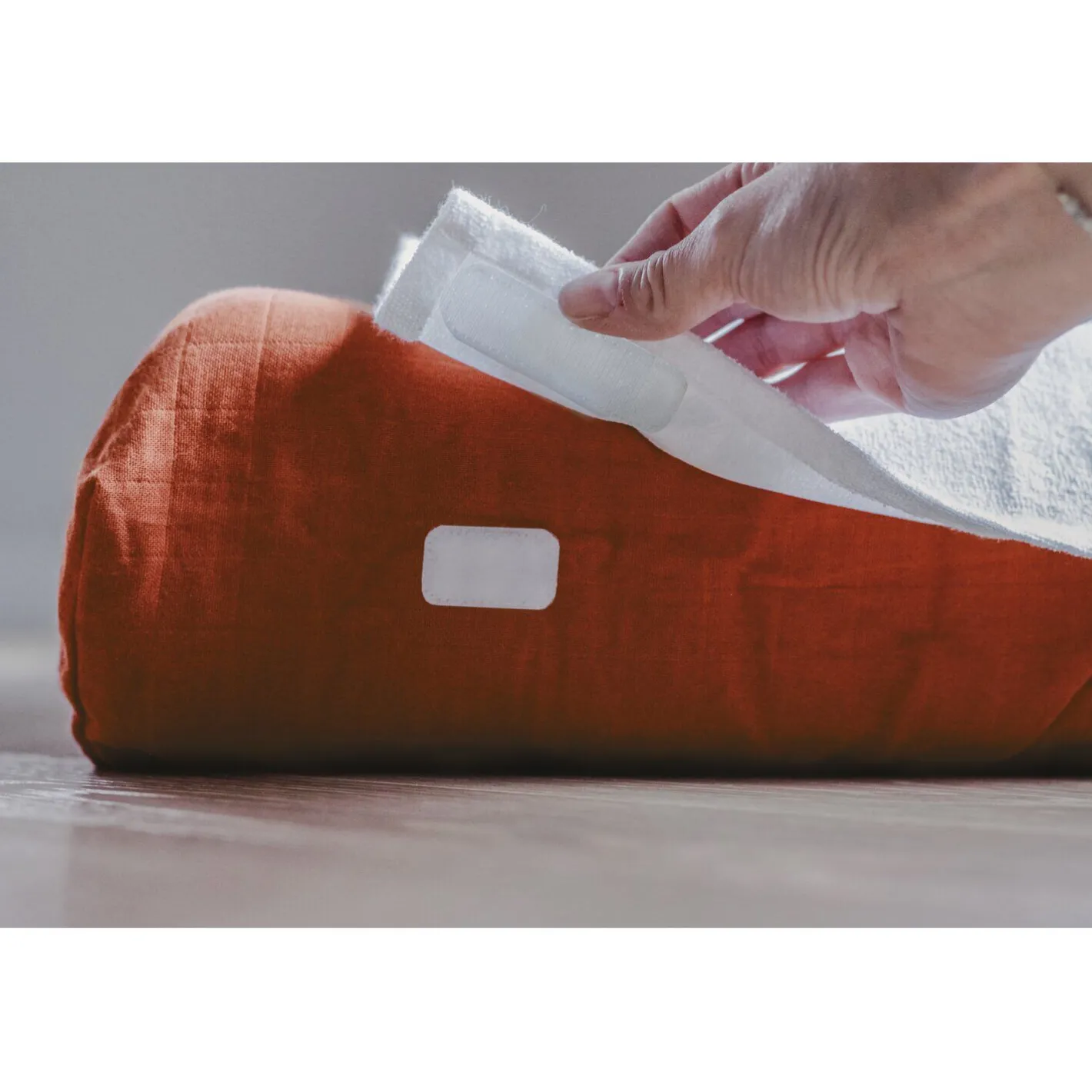 BÉABA Matelas À Langer|Baignoires Et Accessoires<Housse Sofalange® avec serviette éponge amovible Brique