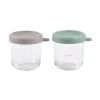 BÉABA Couverts Vaisselle Et Bavoirs<Lot 2 portions verre 250ml Vert sauge/Gazelle