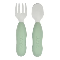 BÉABA Couverts Vaisselle Et Bavoirs<Lot 2 pré-couverts d'apprentissage Inox Vert sauge
