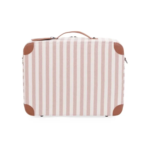 Enfant BÉABA Sacs À Dos Enfant|Sacs De Voyage<Mini Traveller Kids Suitcase - Rayures - Nude/Terracotta