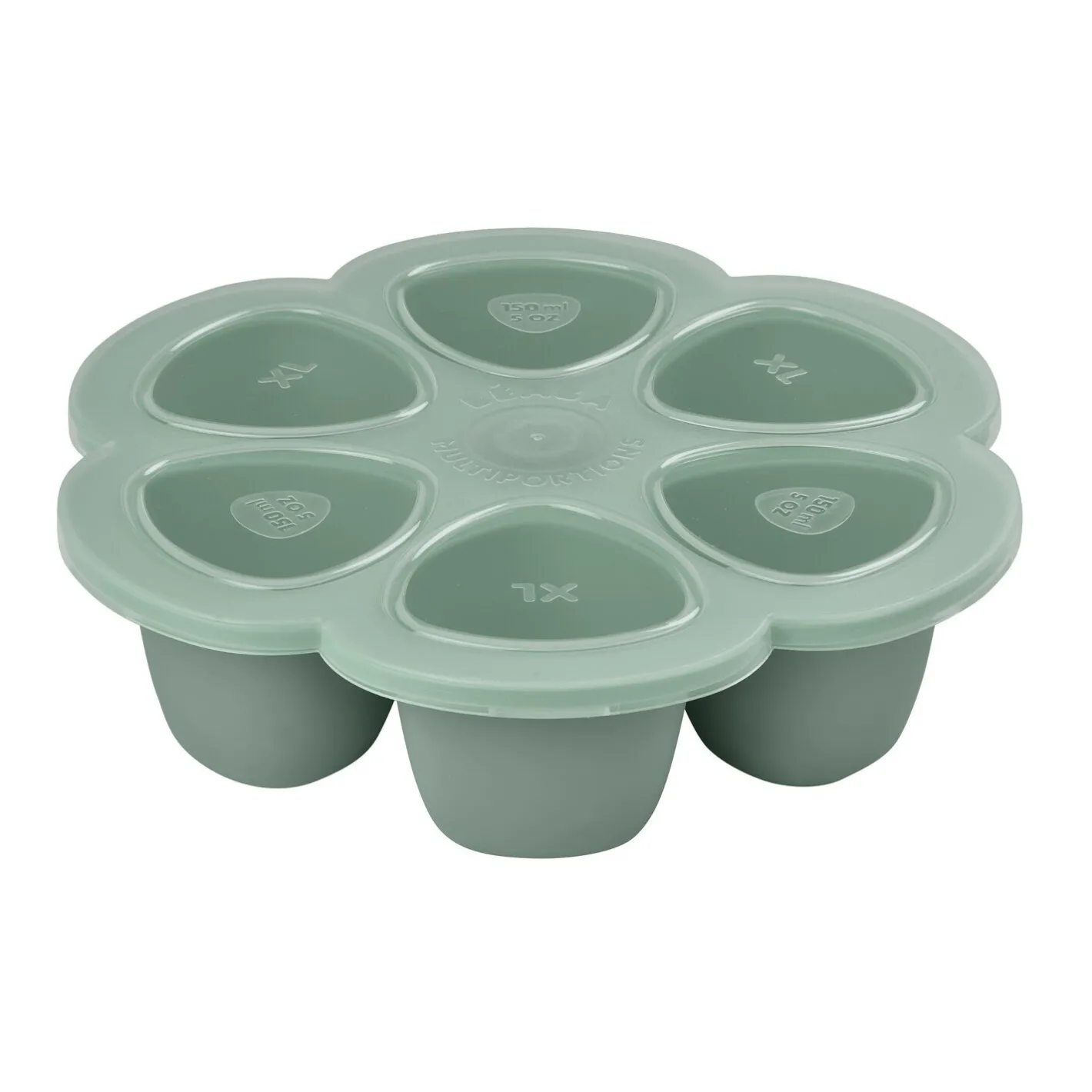BÉABA Pots De Conservation|Pots De Conservation<Moule multiportions silicone 6X150ml Vert sauge