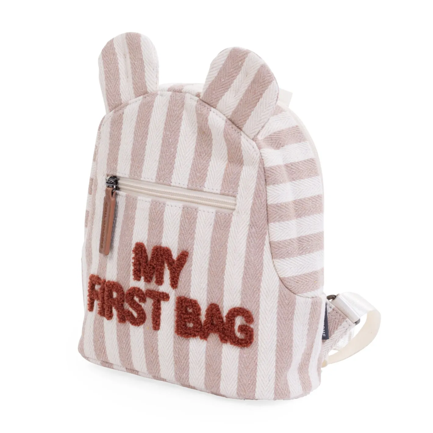 Enfant BÉABA Sacs À Dos Enfant|Cartables Enfant<My First Bag Sac a dos Enfant - Rayures - Nude/Terracotta