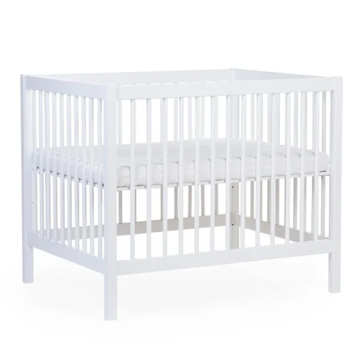 BÉABA Parcs Bébé Et Accessoires<Parc 97 + Roues - 95x75 Cm - Bois - Blanc