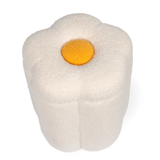 BÉABA Jouets<Pouf + Coffre à jouets Fleur blanc cassé