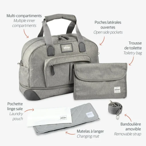 BÉABA Sacs De Voyage|Sacs À Langer<Sac de voyage Amsterdam Gris chiné