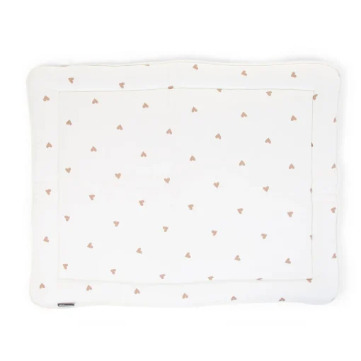 BÉABA Parcs Bébé Et Accessoires<Tapis De Parc - 75x95 Cm - Jersey + Mousseline - Hearts