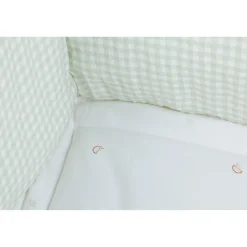 BÉABA Parcs Bébé Et Accessoires<Tapis De Parc - 75x95 Cm - Jersey - Forêt - Mousseline Vichy