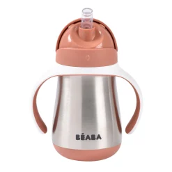 BÉABA Couverts Vaisselle Et Bavoirs|Biberons Et Accessoires<Tasse paille inox 250ml Terracotta