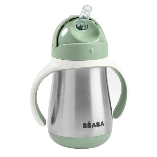 BÉABA Couverts Vaisselle Et Bavoirs<Tasse paille inox 250ml Vert sauge