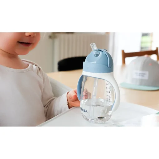 BÉABA Couverts Vaisselle Et Bavoirs|Biberons Et Accessoires<Tasse paille 300ml Bleu