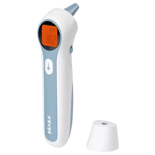 BÉABA Thermomètres<Thermomètre infrarouge auriculaire et frontal Thermospeed Blanc / Bleu